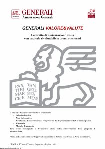 Generali - Generali Valore & Valute - Modello gvgvev Edizione 29-11-2012 [42P]