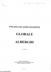 Generali - Globale Alberghi - Modello nd Edizione 11-2001 [SCAN] [18P]