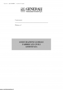 Generali - Globale Fabbricati Civili Assistenza - Modello gl04b-01 Edizione nd [8P]