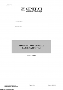 Generali - Globale Fabbricati Civili - Modello gl02-02 Edizione 30-05-2011 [24P]