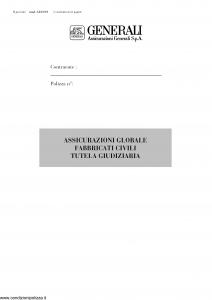 Generali - Globale Fabbricati Civili Tutela Giudiziaria - Modello gl03-01 Edizione nd [8P]