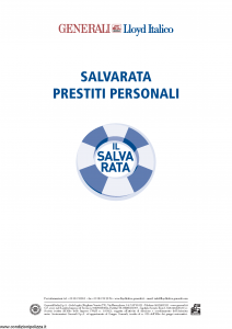 Generali Lloyd Italico - Salvarata Prestiti Personali Convenzioni G934 G935 G936 - Modello f.cpicavita Edizione 01-2014 [20P]