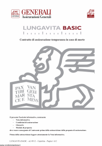 Generali - Lungavita Basic - Modello gvpv Edizione 09-2012 [22P]