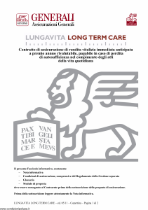 Generali - Lungavita Long Term Care - Modello gvltc Edizione 05-2011 [28P]