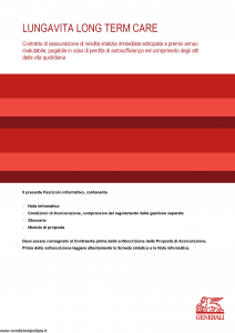Generali - Lungavita Long Term Care - Modello gvltc Edizione 05-2014 [38P]