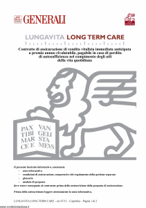 Generali - Lungavita Long Term Care - Modello gvltc Edizione 07-2013 [26P]