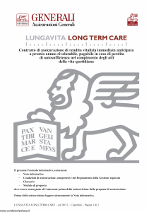 Generali - Lungavita Long Term Care - Modello gvltc Edizione 09-2012 [30P]