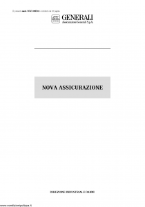 Generali - Nova Assicurazione - Modello 09-e02 Edizione nd [22P]