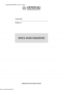 Generali - Nova Assicurazione - Modello 09e Edizione nd [22P]