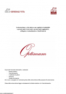 Generali - Optimum - Modello gvopt Edizione 13-11-2006 [96P]