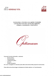 Generali - Optimum - Modello gvopt Edizione 28-11-2006 [96P]