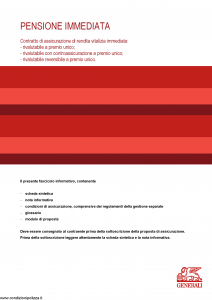 Generali - Pensione Immediata - Modello gvpi Edizione 05-2014 [26P]