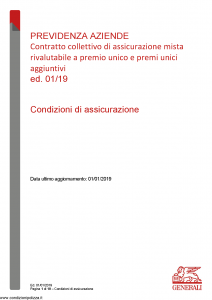 Generali - Previdenza Aziende - Modello nd Edizione 01-01-2019 [10P]