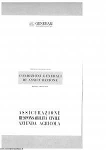 Generali - Responsabilita' Civile Azienda Agricola - Modello r22-5 Edizione 02-1997 [SCAN] [16P]