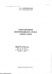 Generali - Responsabilita' Civile Verso Terzi - Modello r01e-01 Edizione nd [SCAN] [10P]