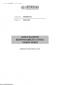 Generali - Responsabilita' Civile Verso Terzi - Modello r01e-02 Edizione 07-2003 [10P]