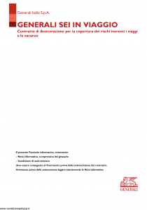 Generali - Sei In Viaggio - Modello av06-01 Edizione 25-07-2015 [38P]