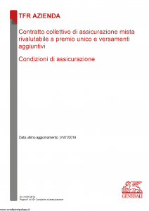 Generali - Tfr Azienda - Modello nd Edizione 01-01-2019 [10P]