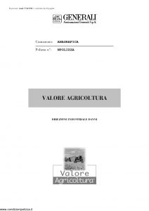 Generali - Valore Agricoltura Direzione Industriale Danni - Modello va01-02 Edizione nd [24P]