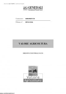 Generali - Valore Agricoltura Direzione Industriale Danni - Modello va04-02 Edizione nd [32P]