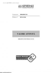 Generali - Valore Attivita' - Modello vt01-02 Edizione nd [42P]