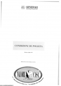 Generali - Valore Casa Plus - Modello 3x05c-150 Edizione 07-1997 [SCAN] [12P]