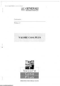 Generali - Valore Casa Plus - Modello vp06-01 Edizione nd [SCAN] [18P]