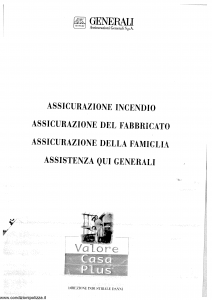 Generali - Valore Casa Plus - Modello x051 Edizione 04-1999 [SCAN] [36P]