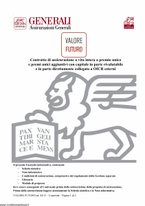 Generali - Valore Futuro - Modello gvvf Edizione 04-2013 [108P]