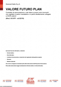 Generali - Valore Futuro Plan - Modello gvvfp Edizione 02-02-2015 [116P]