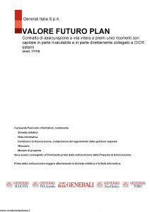 Generali - Valore Futuro Plan - Modello gvvfp Edizione 10-11-2014 [161P]