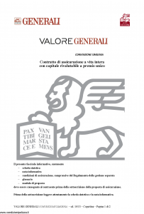 Generali - Valore Generali Convenzione Simgenia - Modello gvvalgens Edizione 10-2013 [26P]