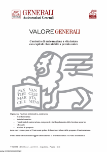 Generali - Valore Generali - Modello gvvalgen Edizione 03-2013 [30P]