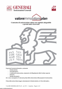 Generali - Valore Immobiliare Plan - Modello gvimmpl Edizione 05-2011 [32P]