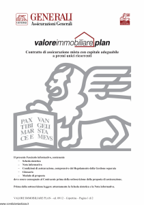 Generali - Valore Immobiliare Plan - Modello gvimmpl Edizione 09-2012 [34P]