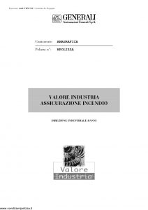 Generali - Valore Industria Assicurazione Incendio - Modello viinc-03 Edizione nd [16P]