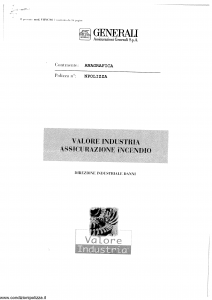 Generali - Valore Industria Assicurazione Incendio - Modello viinc-03 Edizione nd [SCAN] [16P]