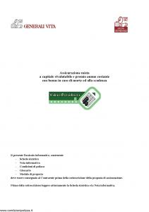 Generali - Valore Previdenza - Modello gvpr-12 Edizione 12-2005 [66P]