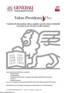 Generali - Valore Previdenza Plus - Modello gvprp Edizione 01-2012 [46P]