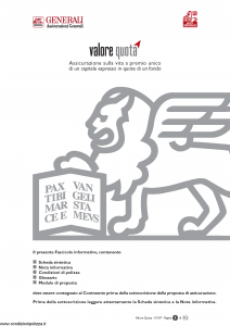 Generali - Valore Quota - Modello gvun3 Edizione 01-01-2007 [72P]