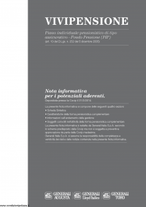 Generali - Vivipensione - Modello cr001880.314 Edizione 31-12-2013 [36P]