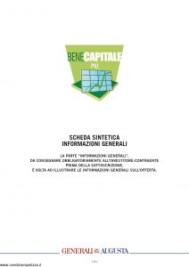 Generali Augusta - Bene Capitale Piu' - Modello nd Edizione 01-2014 [10P]