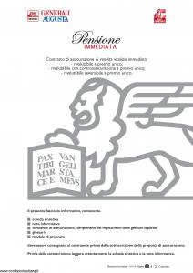 Generali Augusta - Pensione Immediata - Modello gvpi-augusta Edizione 13-01-2014 [46P]
