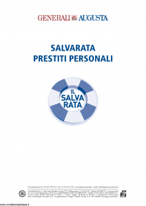 Generali Augusta - Salvarata Prestiti Personali Convenzione G934 G935 G936 - Modello f.cpivita Edizione 01-2014 [20P]