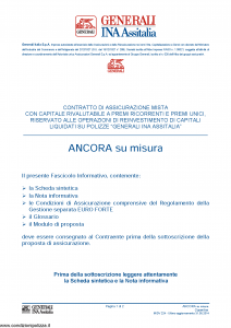 Generali Ina Assitalia - Ancora Su Misura - Modello midv224 Edizione 31-05-2014 [62P]