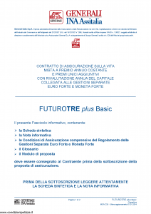 Generali Ina Assitalia - Futuro Tre Plus Basic - Modello midv233 Edizione 01-01-2014 [66P]