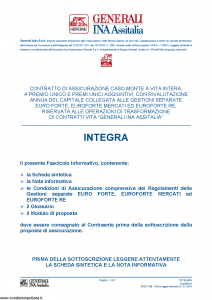 Generali Ina Assitalia - Integra - Modello midv188 Edizione 01-01-2014 [54P]