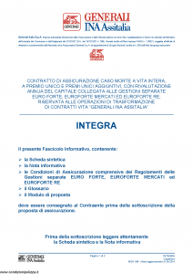 Generali Ina Assitalia - Integra - Modello midv188 Edizione 31-05-2014 [54P]