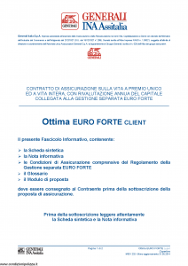 Generali Ina Assitalia - Ottima Euro Forte Client - Modello midv232 Edizione 31-05-2014 [40P]