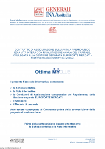 Generali Ina Assitalia - Ottima Myclub - Modello midv192 Edizione 31-05-2014 [38P]